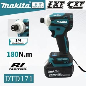 Makita 호환 DTD171 18V 브러시리스 임팩트 드라이버 충전식 드릴 무선 전동 공구
