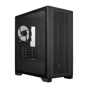 쿨러 마스터 엘리트 301 라이트 마이크로 ATX 고 기류 미니멀리스트 PC 케이스, 365mm GPU 맥스, 호환 가능한 RTX 5080|RX 7090 XT, 280mm AIO 타입 C, 강화 유리, 120mm PWM 팬, 인테이크 그릴