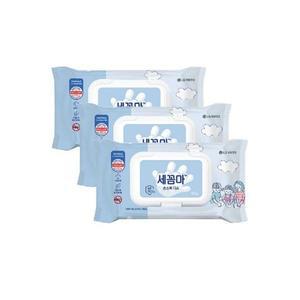 세꼼마 손소독티슈 50매 x 3개 손 피부 소독 살균 위생 용품