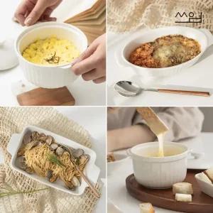 [쓰임] 마일드 화이트 계란찜기/그라탕기 2p세트