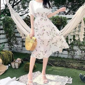 [셀러허브]분위기있는 캐주얼투피스느낌 바캉스룩 플레어 쉬폰원피스 (S31578054)