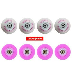 디스플레이 보드  8PCS 발광 바퀴 플래시 인라인 스케이트 90A LED 롤러 68mm 사양 멀티