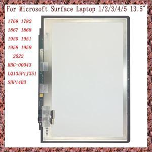 AAA  Microsoft Surface Laptop 1 2 3 4 5 st Gen 1769 1950 13.5 LCD 디스플레이 터치 스크린 디지타이저