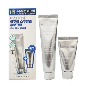 에스네이처 아쿠아 스쿠알란 수분크림 60ml + 30ml
