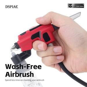DSPIAE PT-AB 노 워시 에어 브러시 마커 펜 0.3mm/0.5mm 구경 수성 페인트 모델링을위한 빠른 변경