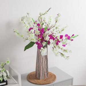 벚꽃 조화 화병 하얀 대형 set 75cm  DIY) 인테리어 봄 로비 장식 소품 행사 꾸미기