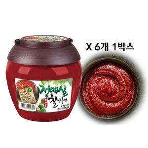 진미식품 진미 청매실 태양초 찰고추장 2kg 6개 1박스