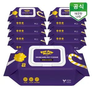 강아지 고양이 펫티슈 휴대용 30매 x 9팩