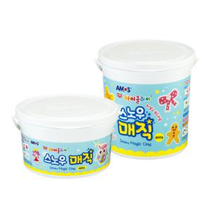 아모스 스노우매직 400g 800g 클레이 점토 만들기 미술 클래이