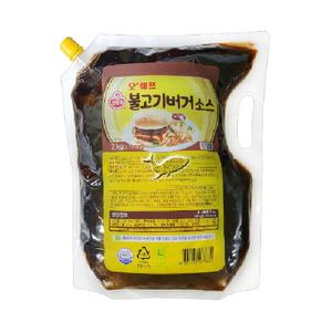 [오뚜기] 오쉐프 불고기버거소스 2kg x 3개