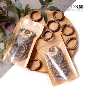[체험특가] [KNOTXKNOT] fw 10p 레오파드 소프트 밴딩 머리끈