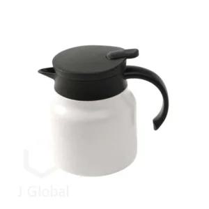 이중진공 보온주전자 750ml 화이트 식당용물통 꽃차주전자