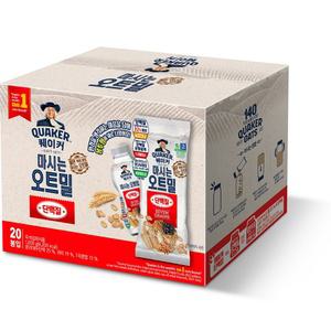 퀘이커 마시는 오트밀 단백질 낱봉팩 20p 1kg 2개