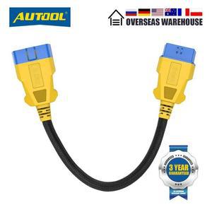 요가용품 AUTOOL-36cm 차 OBD 2 연장 진단 케이블 자동 II 커넥터 스캐너 16 핀 수-암 유연한