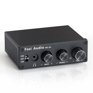 PC용 미니 스테레오 헤드폰 증폭기 콤보 USB 광동축-RCA AUX 가정용 스피커용 디지털-아날로그 오디오 변환기 어댑터용 Fosi 오디오 4분기 데스크톱 DAC 헤드폰 앰프