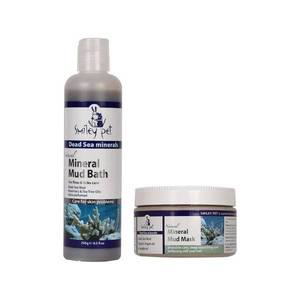 [엉클홈]스마일리펫 미네랄 머드 바스(250g)&마스크(300g) 2종세트 (강아지 샴푸&머드팩)