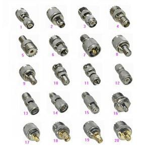 RF 동축 커넥터 어댑터, UHF PL259 SO239, 미니 UHF, TNC, F TV, RCA BNC, SMA, FME, 수 플러그 및 암 잭,
