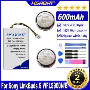 호환 소니 LinkBuds S WFLS900N/B 진정한 무선 이어버드 헤드폰 배터리용 Z52H 600mAh 배터리