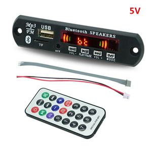 무선 블루투스 5.0 5V MP3 보드 차량 오디오 USB TF FM 라디오 모듈 플레이어 원격 리모컨