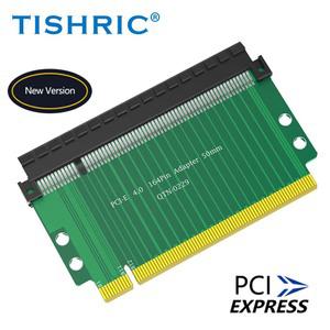 TISHRIC Pcie 4.0 X16 라이저 카드 PCI-Express 16X 어댑터 PCIE 164 핀 높이 증가 PC DIY용 4 레이어 PCB