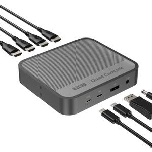 ezcap362 쿼드 CamLink 캡처 카드 캠코더 DSL과 같은 최대 4K RGB24 1080P60의 4채널 HDMI 신호 스트리밍