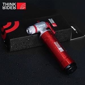 ThinkRider 자전거용 레드 CO2 펌프 슈레이더 프레스타 어댑터 팽창기 알루미늄 어 튜브 미니  MTB 카트리