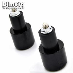 Bjmoto 범용 바이크 오토바이 진동 방지 밸런스 핸들 바 엔드 플매트 카펫 러그 그립 캡 야마하 가와사키
