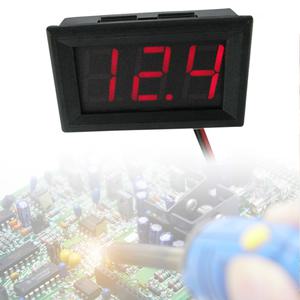 호환 DC4.5V-30V 디지털 전압계 미니 전압 테스터 패널 계량기 2 와이어 0.56 인치 6V 12V 전기 자동차 바