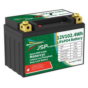 JSP14S 바이크 오토바이 스타트 배터리 리튬 다리미 인산염 스쿠터 LiFePO4 YTX14S 128V 1024Wh CCA 580A B