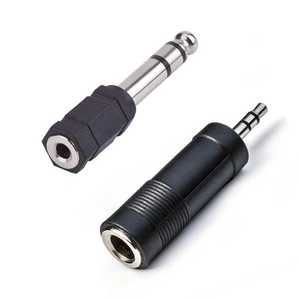 현소품 부품 3.5mm 암-6.35mm 수 스테레오 헤드폰 마이크 커넥터 변환기