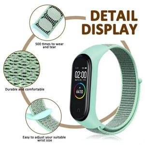 Xiaomi Band 4/5/6/7 용 나일론 스트랩 Miband 4/5/6/7 교체 Correa 스트랩 용 팔찌 팔찌 스포츠 팔찌