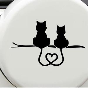 예쁜 고양이 차량용 스티커 스크래치 커버용 꾸미기 튜닝 자동차용품 그림