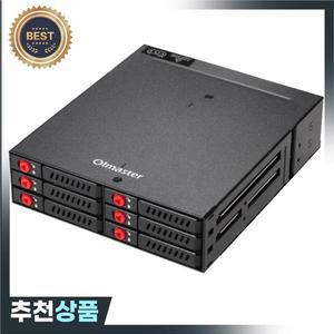Oimaster SATA SSD HDD 인클로저 모바일 하드 디스크 랙 5.25 드라이브 베이용 데이터 스토리지 6 인치