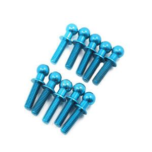 7075 알루미늄 합금 볼 나사 볼트, 블루 블랙 레드, M3 X 6 8 10mm, 모형 항공기 자동차 DIY 원피스