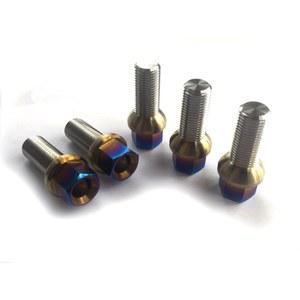 Tiremet 레이싱 카 Ti 합금 Gr5용 핫 M14x1 5/1 5X28mm 티타늄 휠 러그 볼트