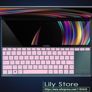 호환품 14'' asus 호환 ZenBook Duo UX481FL ux481fn FL FN 노트북 UX4000F  실리콘 키보드 커버 스킨 프로