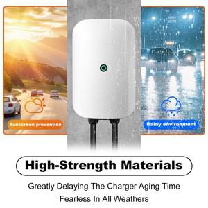 충전기 어댑터 ADPOW 32A Type2 Wallbox EV 충전기 1상 7KW 5M 케이블 IP65 TPU 소재 자동차용 액세서리