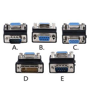 VGA 어댑터 수 암 커넥터 노트북 PC SVGA 커플러 DB9 RS232 DVI24 + 컨버터 90