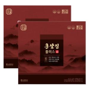 한삼인 6년근 홍삼진 플러스 기억력 피로 개선 30포X2 BNS
