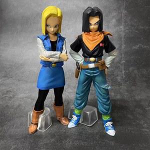 24CM 애니메이션 드래곤 볼 Z 안드로이드 17 18 피규어 PVC 액션 컬렉션 모델 장난감 크리스마스 선물