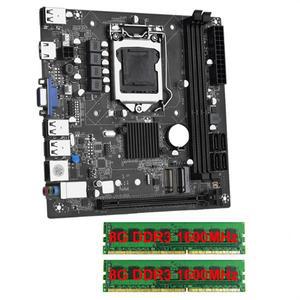 ATP-ITX H61 데스크탑 마더보드(2x8G DDR3 1600MHz RAM CPU LGA 1155 지원 최대 16GB 슬롯 네트워크 카드)