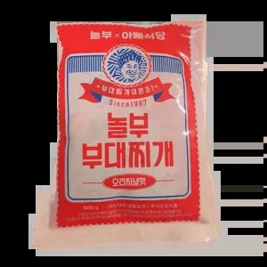 아빠식당 놀부 부대찌개600g x 4팩 (+라면사리2팩)