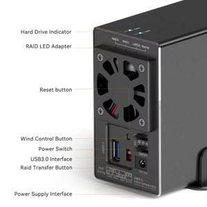호환 드라이브 스테이션 모드 HDD 베이 4개의 케이스 케이스용 하드 5인치 0 SATA-USB 3 MAIWO 도킹 2 RAID