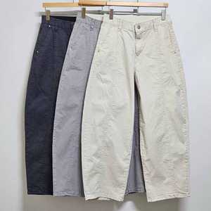 S/S)엘제이룩 밴딩 코튼 커브 배기 팬츠 3color