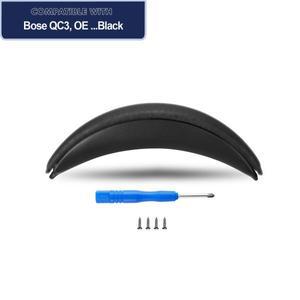 카베론 QC3 교체 헤드밴드 쿠션, 보스 콰이어트컴포트 3 및 온이어 (OE) 헤드폰, 블랙