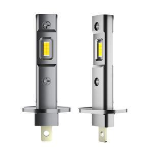 2Pcs H1 H3 LED H7 전구 헤드 라이트 램프 미니 30000LM 6500K CSP 슈퍼 밝은 높은 낮은 빔 자동차 안개 조