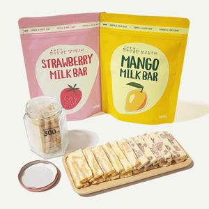 그링즈 과일밀크바 망고 & 딸기 160g 2종