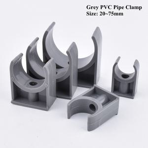 점적호스 관수자재 농업용 1 20pcs 20-75mm 회색 PVC 파이프 클램프 플라스틱 U 자형 홀더 정원 물 커넥터
