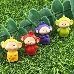 비즈팡 [PB-2-09]아크릴펜던트 컬러꼬마인형 29x35mm (키링용)