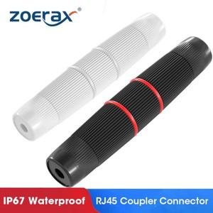 ZoeRax 방수 커플러 IP67 RJ45 커넥터 Cat 5/5e/6A 이더넷